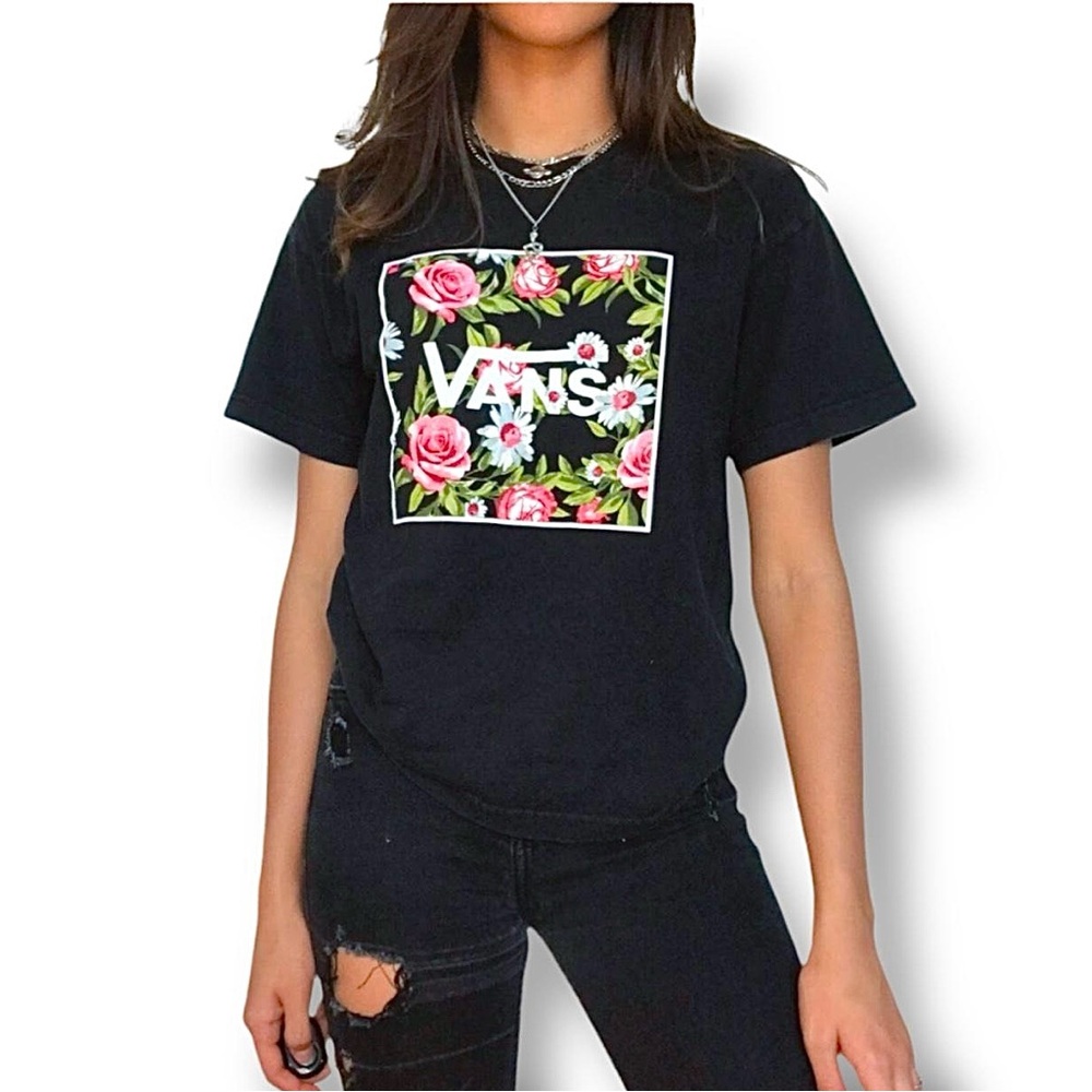🥑Vans Overgrown Floral Tee~Youth Medium